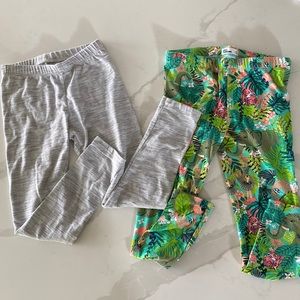 Lot of 2 pairs of girls leggings size 6/6x